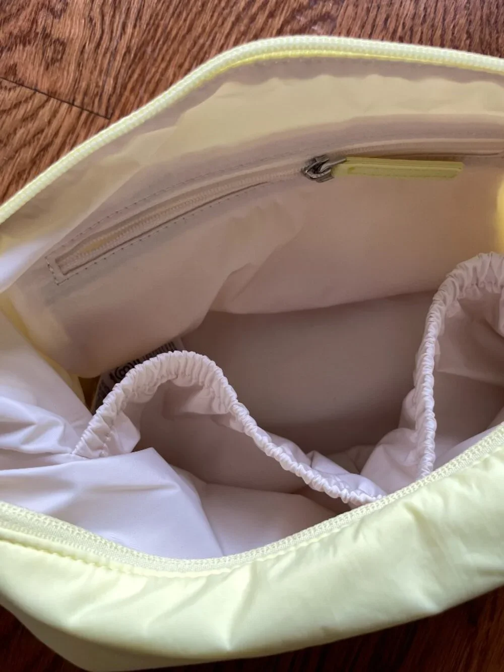 NEW WITHOUT TAGS Athleta All About Large Cosmetic Pouch in Spark (Yellow)